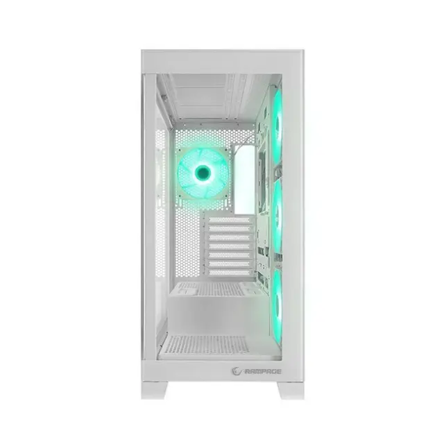 Rampage PC Case Hydra V2 Midi Tower ARGB White (HYDRAV2-WHITE) 3