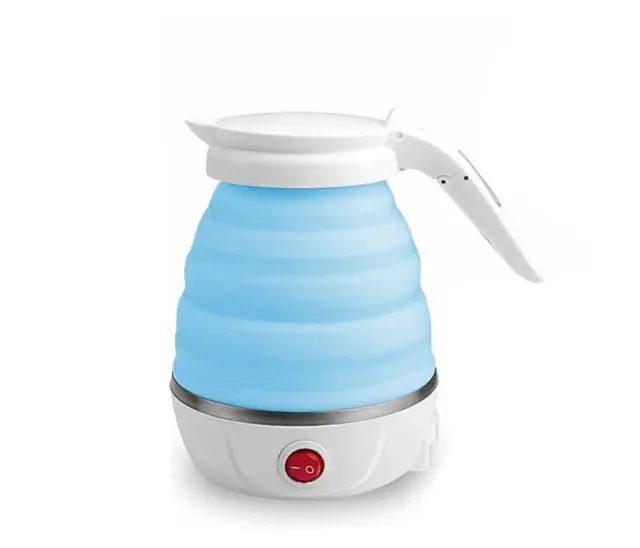 Travel Folding Electric Kettle Βραστήρας Ταξιδίου 600ml 600W Μπλε