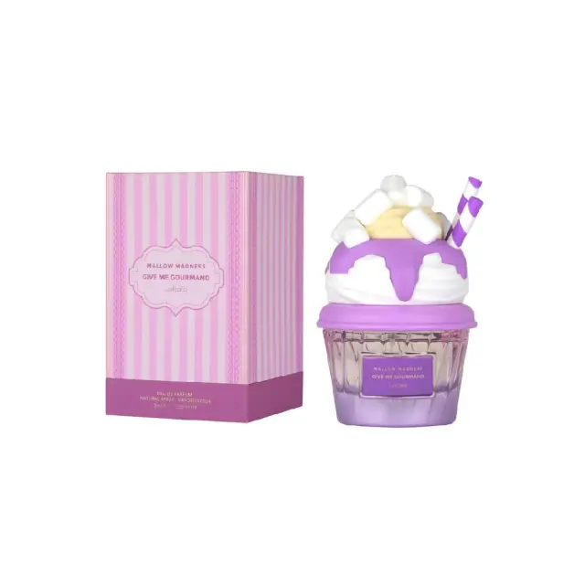 Lattafa Perfume Give Me Gourmand Mallow Madness Eau De Parfum, Αραβικό Γυναίκειο Άρωμα με Φρουτώδη Φρεσκάδα & Κρεμώδη Γλυκύτητα 75ml