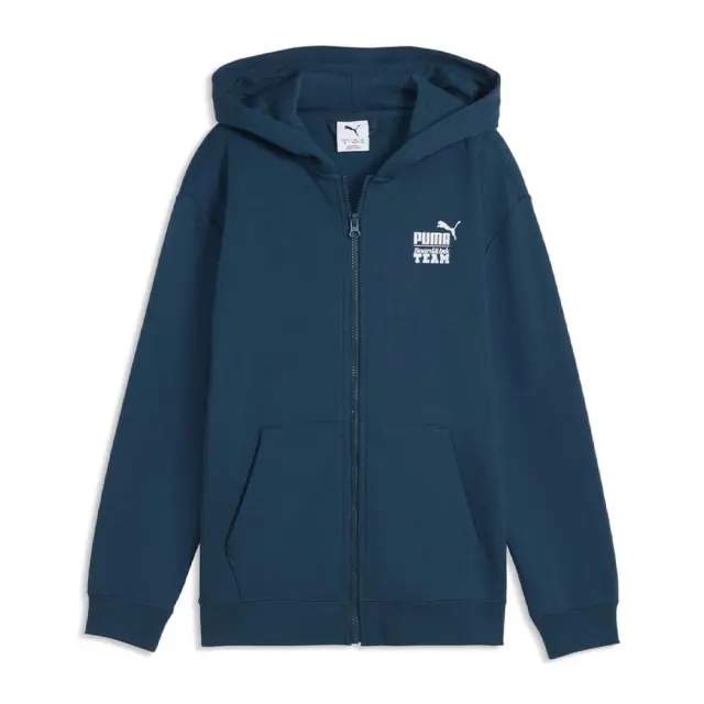 Puma Boy's Mid 90s Relaxed Full-Zip Hoodie Πετρόλ 694665-36 (Puma)