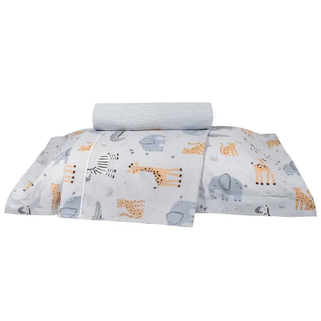 Σετ Σεντόνια 170x260 Μονά Greenwich Polo Club Essential 8867 Green-Grey 100% βαμβακερόΧωρίς Λάστιχο 3