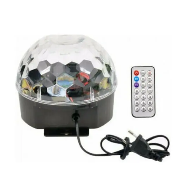 Φωτιζόμενη Nτισκομπάλα Crystal Magic Ball Light LED RGB 3