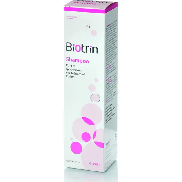 TARGET PHARMA Biotrin Shampoo Anti-Hair Loss for Daily Use Σαμπουάν Καθημερινής Χρήσης σε Περιόδους Τριχόπτωσης 150ml 2