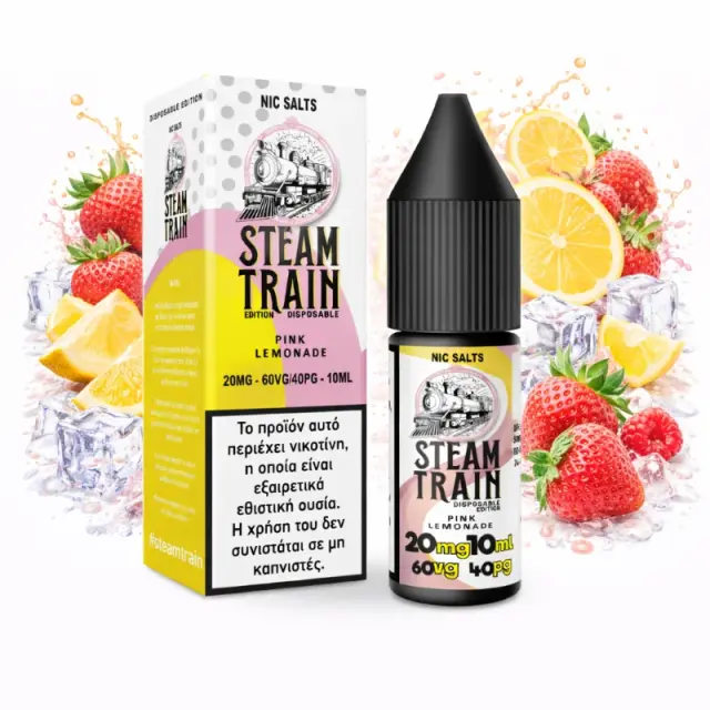 Steam Train Disposable Edition Pink Lemonade Nic Salt 20mg 10ml Φρούτα