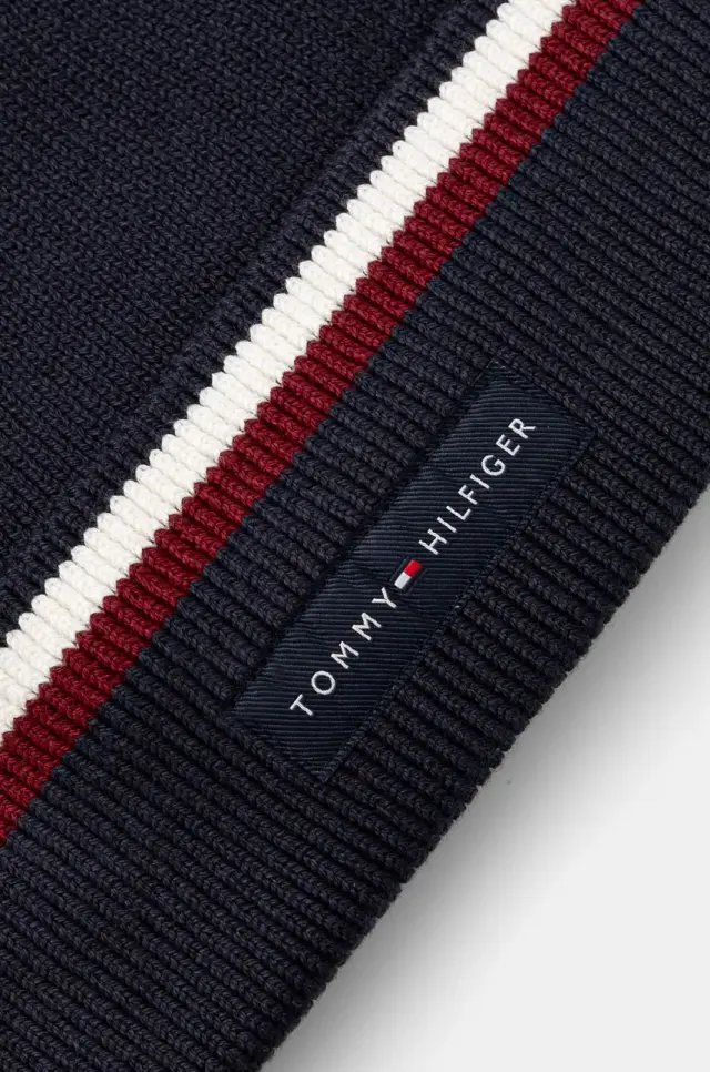 Ανδρικός Βαμβακερός Σκούφος Tommy Hilfiger AM0AM12983 DW6 Μπλε Μπλε - One Size 2