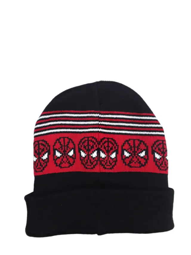 Σκούφος Black Red Spiderman 7120725 - 54 cm (6-10Υ) 2