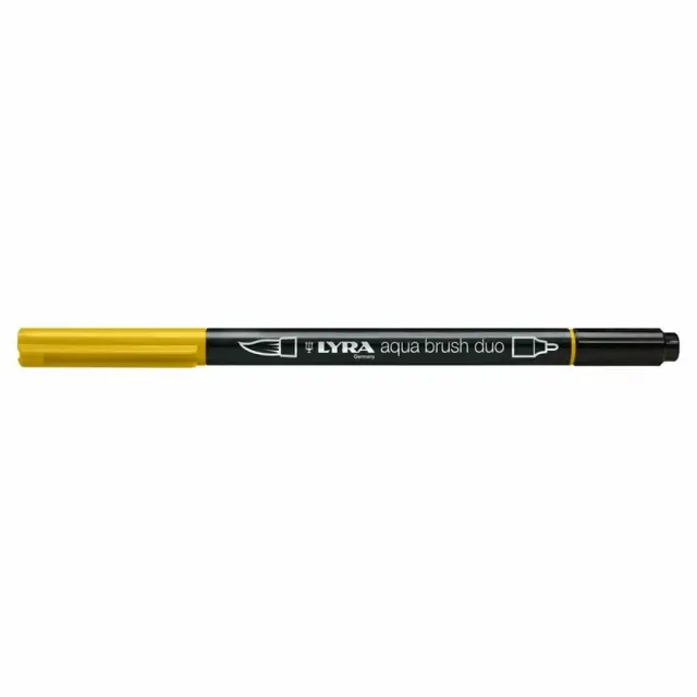 Μαρκαδόρος Πινέλο Lyra Aqua Brush Duo Chrome Yellow Deep/ 6520009 (Lyra)