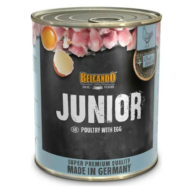 Belcando Super Premium Junior Χωρίς Σιτηρά Υγρή Τροφή για Κουτάβι με Κοτόπουλο σε Κονσέρβα 800gr
