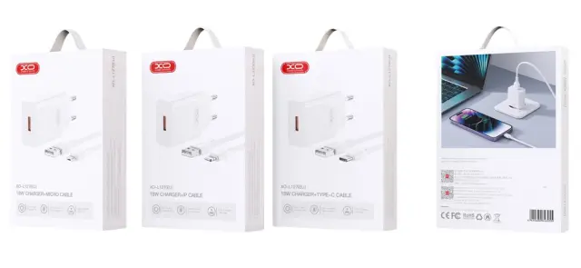 XO L127 USB-A QC18W Φορτιστής Γρήγορης Φόρτισης με Micro Καλώδιο 16.006.0289 2