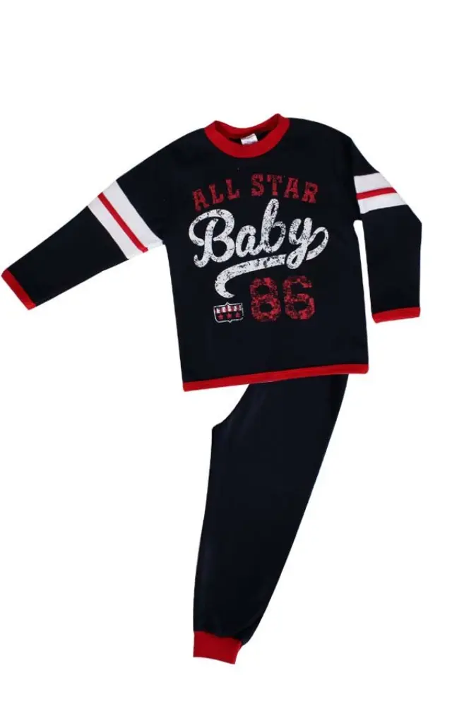 Minerva Πυζαμα Baby All Star Μπλε Σκουρο (61318-002) Μπλε