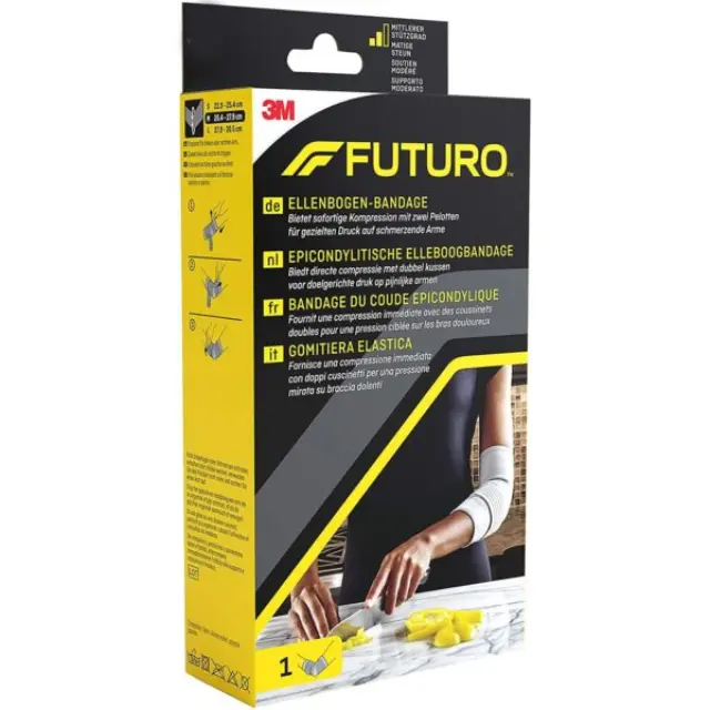 3M Futuro Elbow Pad with Pressure Cushions Κωδ 47862 1 Τεμάχιο - Medium Ελαστική Περιαγκωνίδα με Μαξιλαράκια Πίεσης