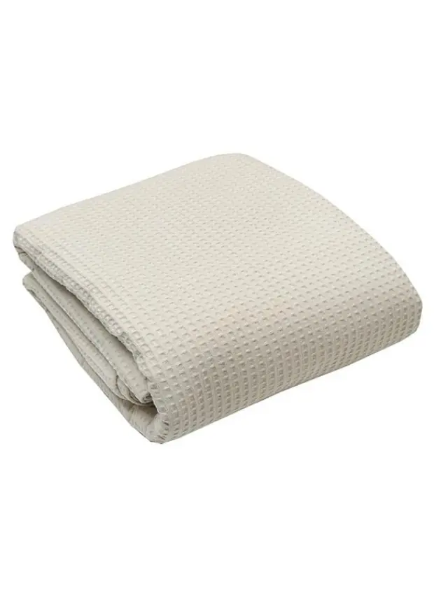 Κουβέρτα πικέ cotton Beige Μονή (165x265) Sunshine 2