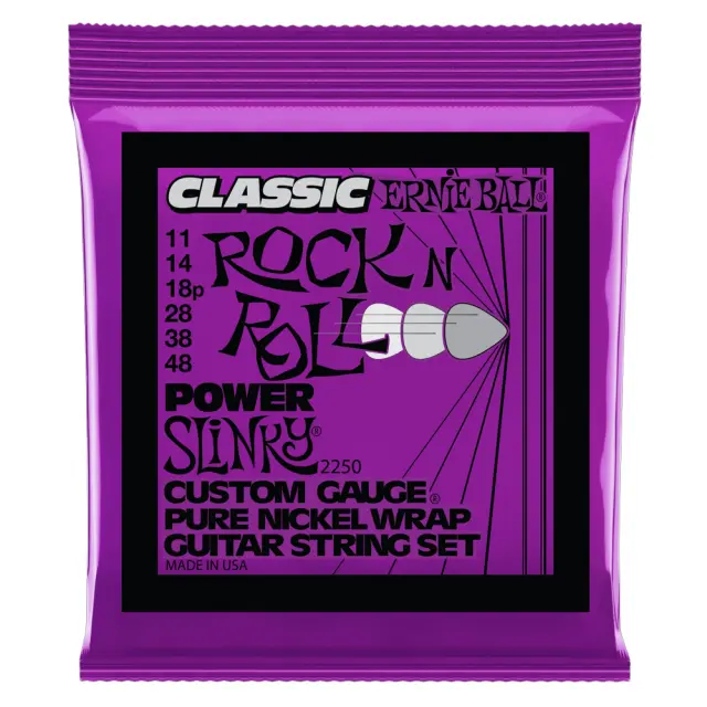 ErnieBall 2250 Power Slinky Classic Rock N Roll Pure Nickel Χορδές Ηλεκτρικής Κιθάρας 11-48