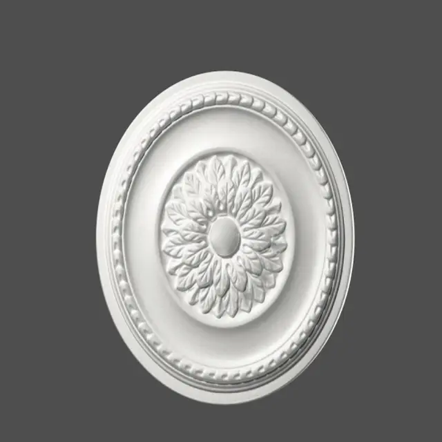 Deco Ροζέτα οροφής φωτιστικού πολυστερίνης λευκή 400mm / Ρ 40