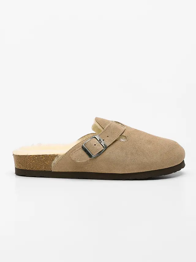 Genuins Σαμπώ Γυναικείο δέρμα Μπεζ GEN/RIVA VELOUR SHEEP G106602 TAUPE 2