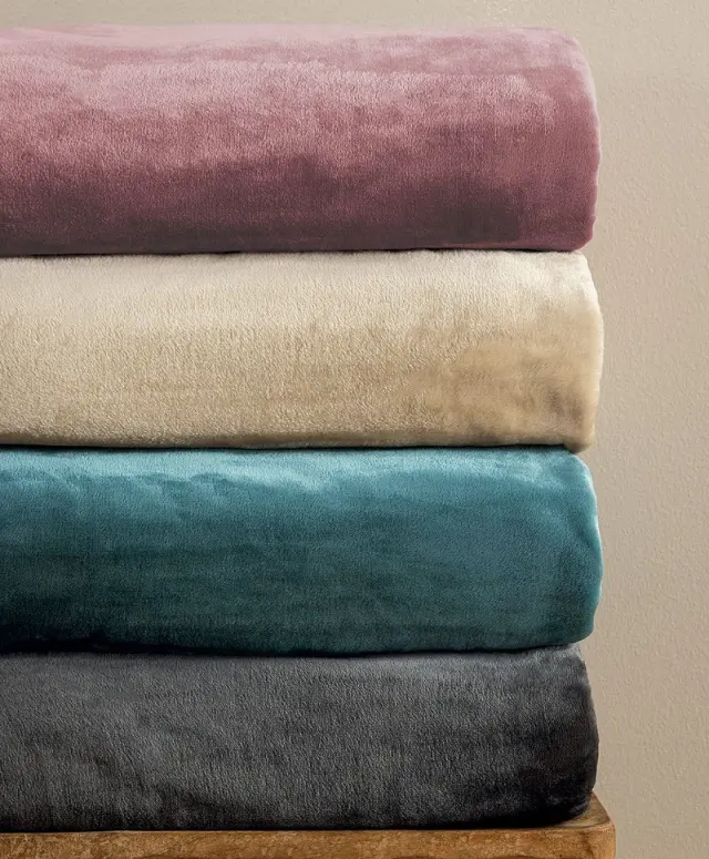 Κουβέρτα 220x240 Υπέρδιπλη 460gsm Fleece Palamaiki Lucy Flannel Fleece- Mauve 2