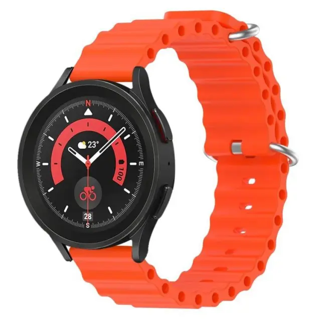 Ocean Style Λουράκι για Smartwatch 22mm-Orange OEM