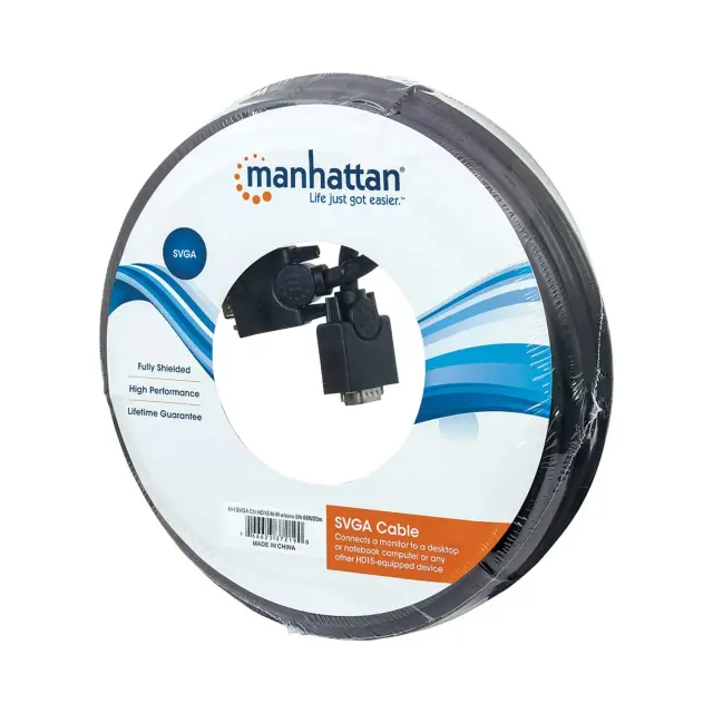 Manhattan SVGA Καλώδιο Μόνιτορ HD15 M/M 20μ 3