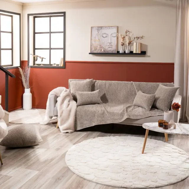 Ριχτάρι Valley 03 Light Brown TEORAN Τετραθέσιο 180x350cm 3