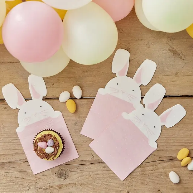 Χαρτοπετσέτες Πασχαλινές Peeking Bunny / 16 τεμ - Κουνέλι