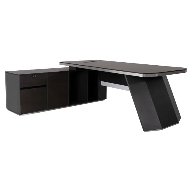 Γραφείο επαγγελματικό αριστερή γωνία Rosewood 220x180x76 εκ.
