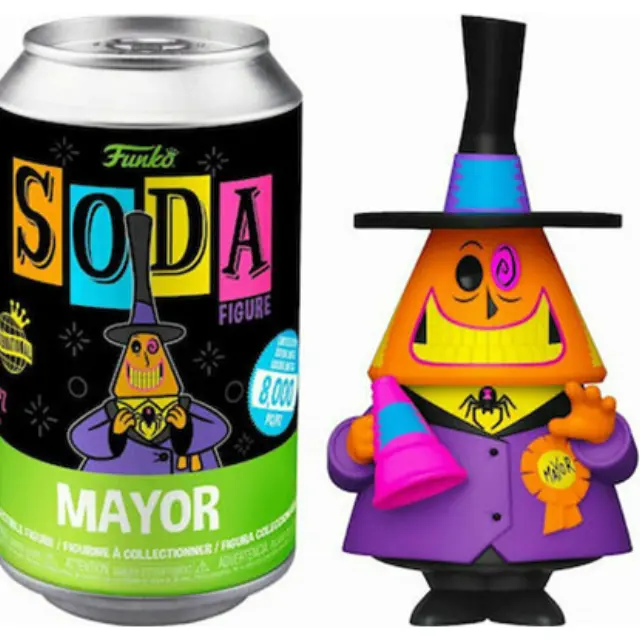 Funko Vinyl Soda Nightmare Before Christmas - Mayor (Black Light) Figure (FK63975)