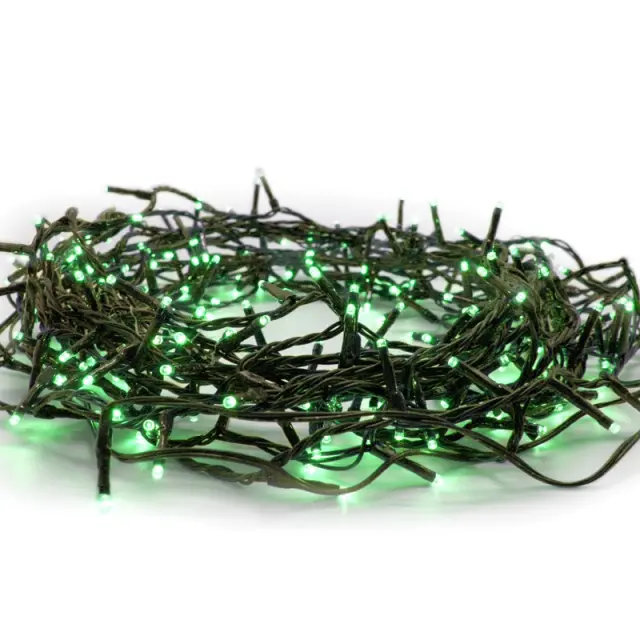 ΛΑΜΠΑΚΙΑ 100 LED ΣΕ ΣΕΙΡΑ ΘΕΡΜΟ ΛΕΥΚΟ ΚΑΟΥΤΣΟΥΚ ΠΡΑΣΙΝΟ ΑΝΑ 50mm ΑΝΤΑΠΤΟΡΑ 31VDC ΜΕ ΔΥΝΑΤΟΤΗΤΑ ΕΠΕΚΤΑΣΗΣ MAX 6 ΣΕΤ & ΚΑΛΩΔΙΟ ΠΡΑΣΙΝΟ 5m IP44 / X08100511