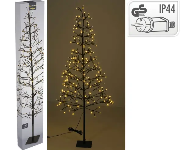 Διακοσμητικό δέντρο με 280 φωτάκια LED και ύψος 150cm - Θερμό Λευκό AX5307850