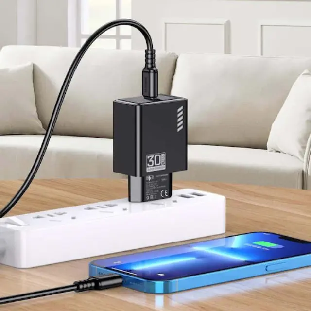 KAKUSIGA φορτιστής τοίχου KSC-1241, USB-C, 30W, λευκός 3