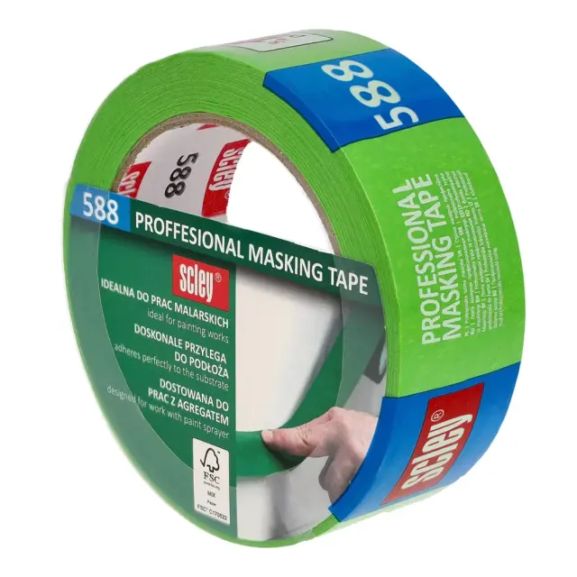 SCLEY 588 ΧΑΡΤΟΤΑΙΝΙΑ ΠΡΑΣΙΝΗ 38MM X 33M