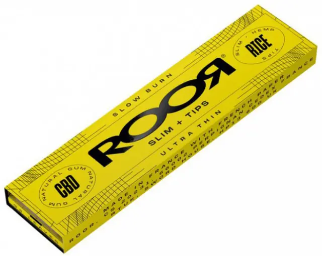 Roor Χαρτάκια Rice - King Size Slim 32φ. με Τζιβάνα
