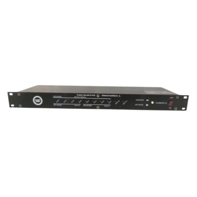 LIGHT4ME XSPLIT 2x4 DMX signal distributor splitter 8-channel 19” 1U rack two operation modes