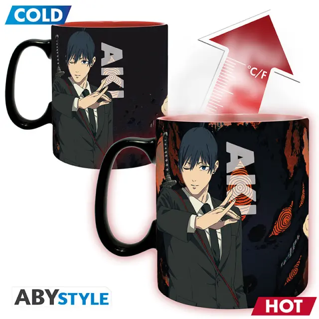 CHAINSAW MAN - Mug Heat Change- 460ml- Denji + Aki 2