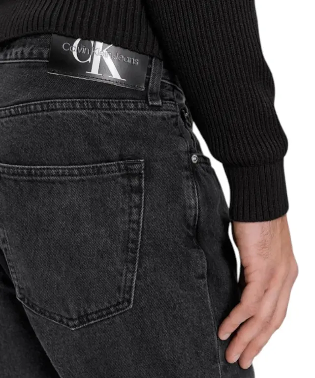 Calvin Klein - Ανδρικό Jean Dad Straight Fit J30J324297-1BY Μαύρο - 30 3