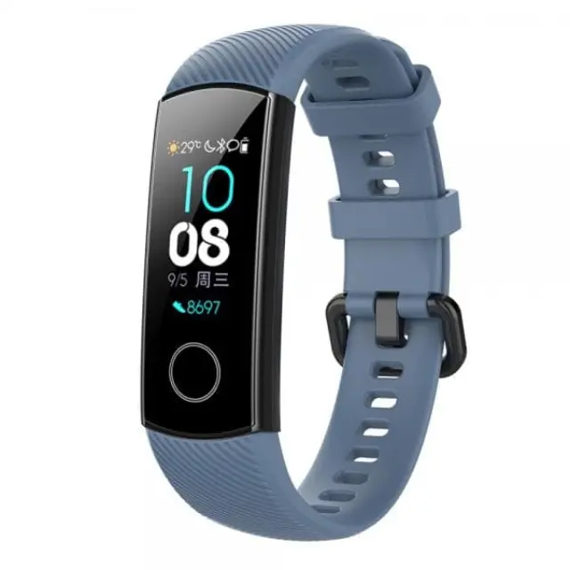 Λουράκι Σιλικόνης για Huawei Honor Band 4/5 (95.6mm +124.8mm) Navy Blue OEM