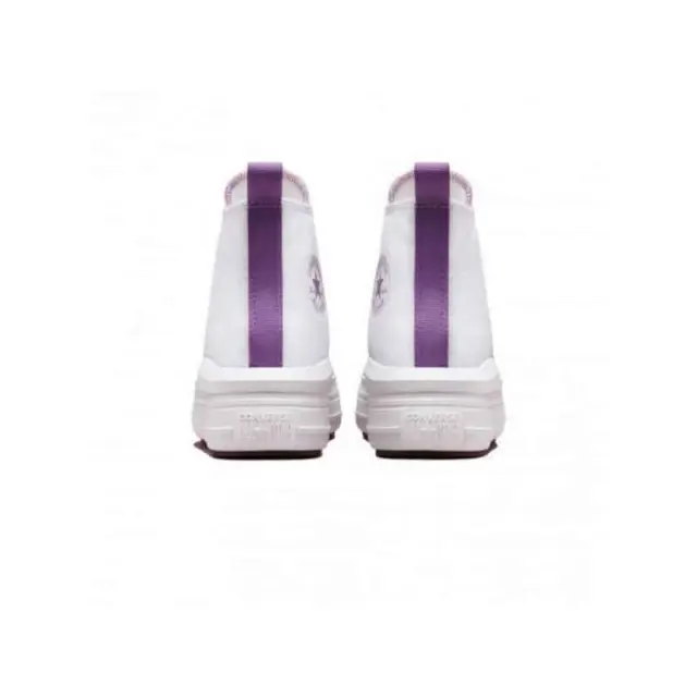 Converse Girl's Chuck Taylor All Star Move Platform HI Canvas Άσπρο - Μωβ A03667C (Converse) 2