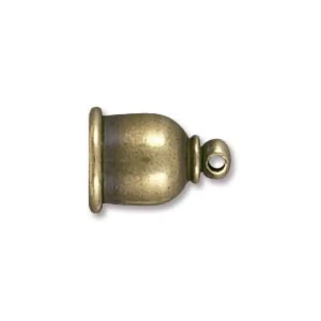 Ακροδέκτης - 12x8mm - Εσωτ.Διαμ. 6mm - Brass Oxide - 2τεμ