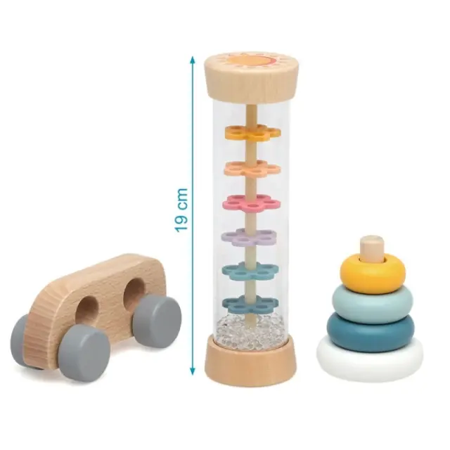 Σετ Ξύλινα Παιχνίδια "My first toys" 3τμχ. 3