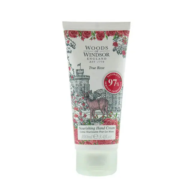 WOODS OF WINDSOR Nourishing Hand Cream True Rose Θρεπτική και Ενυδατική Κρέμα χεριών με Άρωμα τριαντάφυλλο 100ml 2