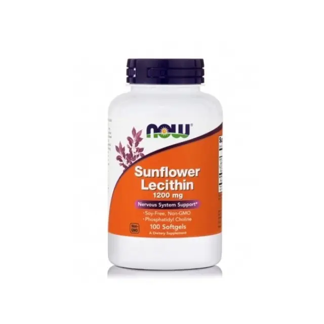 Now Foods Sunflower Lecithin Συμπλήρωμα Διατροφής με Λεκιθίνη 1200mg 100 ταμπλέτες