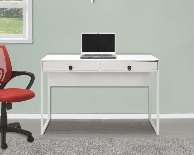 Γραφείο CMS-922-DD Connect με συρτάρια Λευκό 120x75x60cm 2
