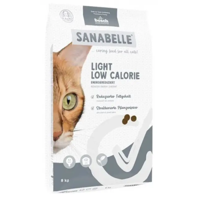 Sanabelle Low Grain Cat Adult Light με Φρέσκο Κρέας Πουλερικών 8Kg Μονόχρωμο