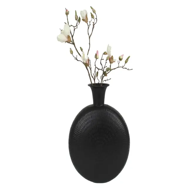Βάζο Μαύρο Μέταλλο 39x14x47cm 2