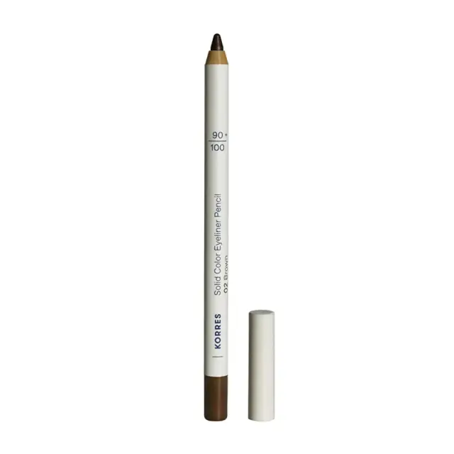 KORRES Solid Color Eyeliner Pencil 02 Brown Απαλό μολύβι για το περίγραμμα των ματιών με μεγάλη διάρκεια