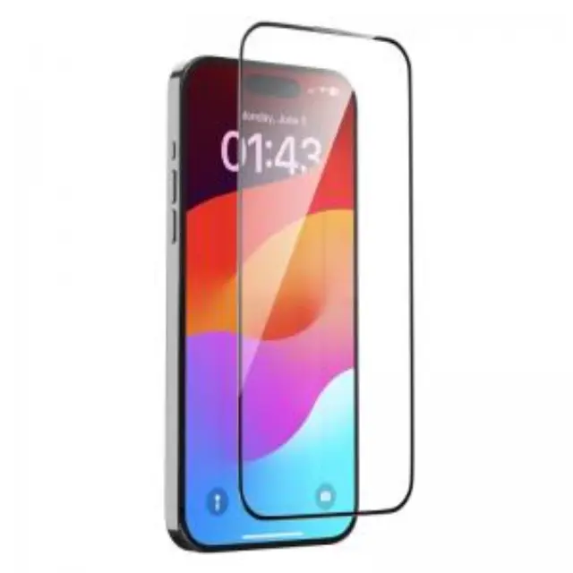 Tempered Glass Full Face Dust-Proof Devia Apple iPhone 15 Pro Van Διάφανο (1 τεμ.) N62844 2