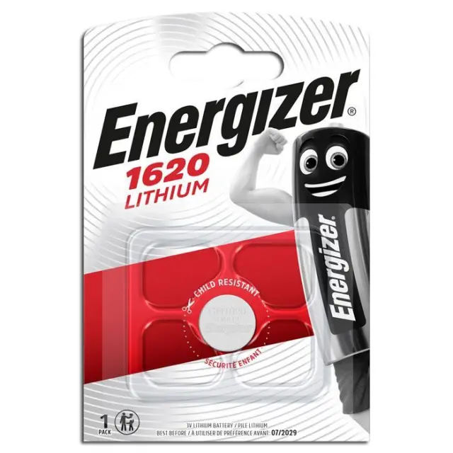 Energizer Μπαταρία Λιθίου Ρολογιών CR1620 3V 1τμχ (9282077) (ENE9282077) ENEGIZER