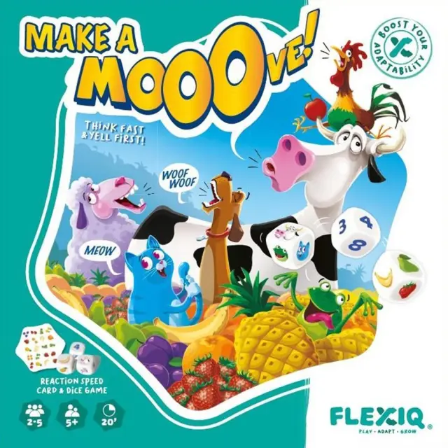 FlexiQ Επιτραπέζιο παιχνίδι με ζάρι & κάρτες 'Κάνε μια κίνηση' 2