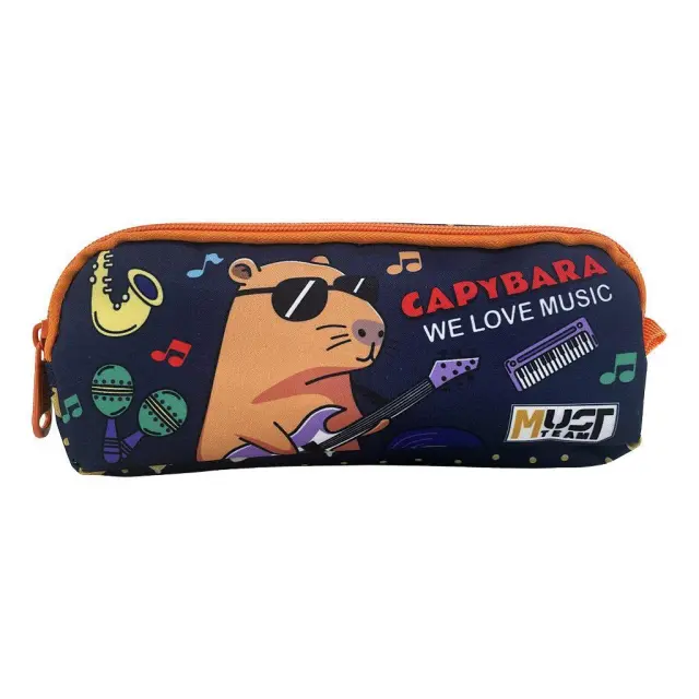 Σχολική κασετίνα βαρελάκι Must Team Capybara με 2 θήκες / 587646 (Must)