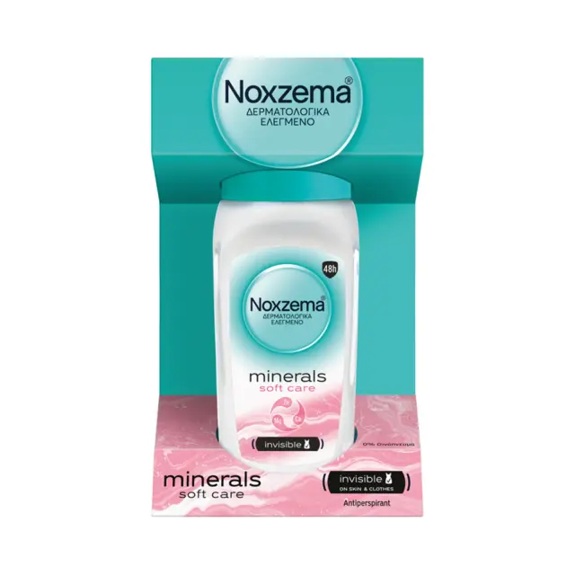 Noxzema Minerals Soft Care Anti-Transpirant Αποσμητικό 48h σε Roll-On 50ml 2