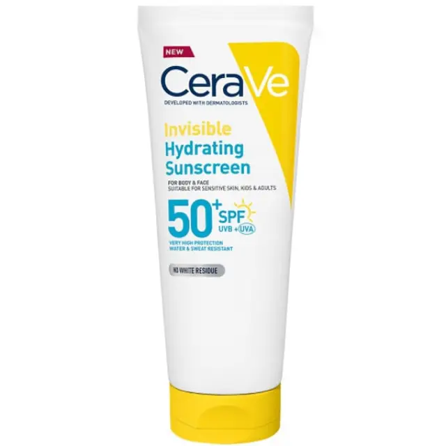 CeraVe Invisible Hydrating Sunscreen Αντηλιακό Προσώπου Σώματος SPF50+ 177ml